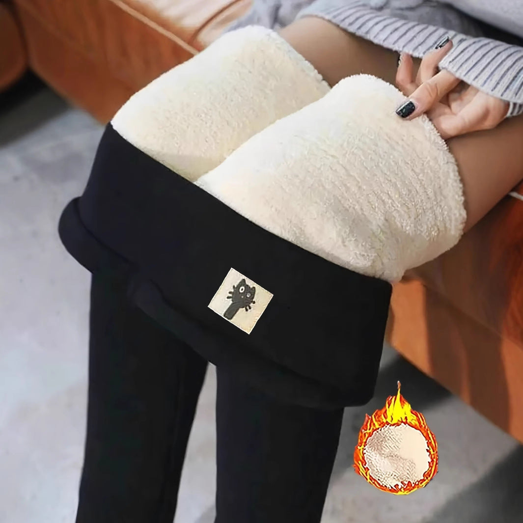 Leggings de chat brodés à haute couture pour femmes