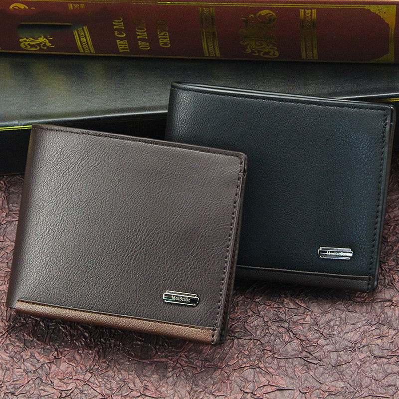 Portefeuille de sac triple horizontal pour affaires courtes pour hommes
