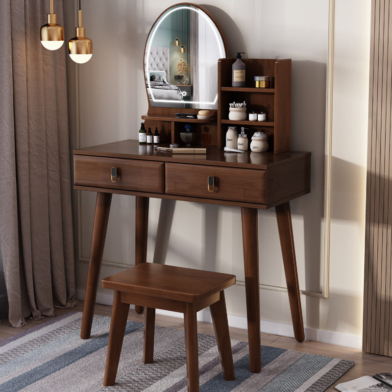 Style nordique Solid Wood Vanity Internet Design célèbre pour les petits appartements