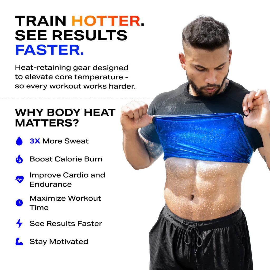 Hommes Col d'équipage Suit Suit Raccords serrés Tummy-control Top