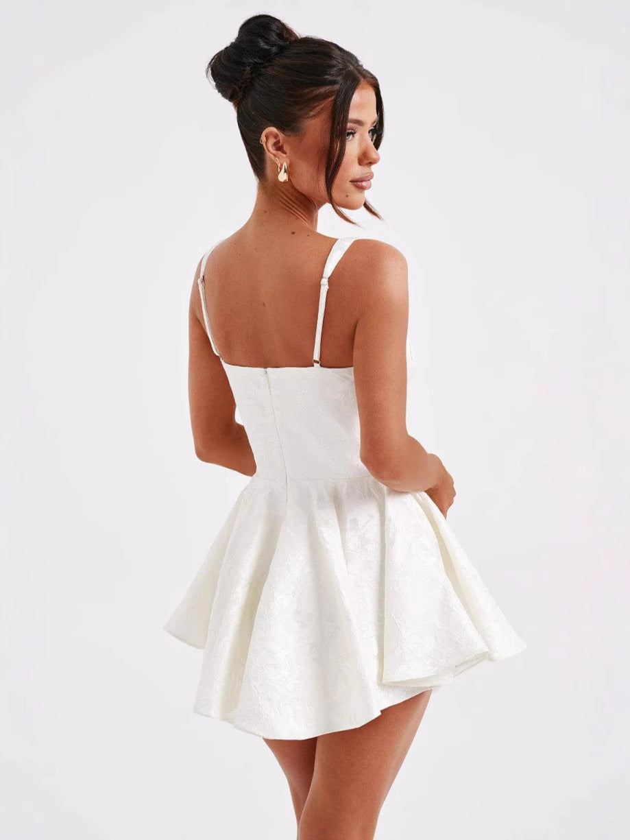 Robe de patchwork de style français pour femmes