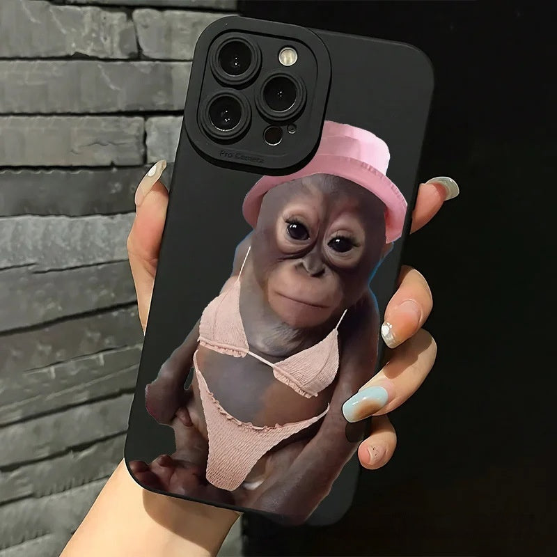 Trendy Monkey Phone Case 1112131416 étui protecteur 78XM