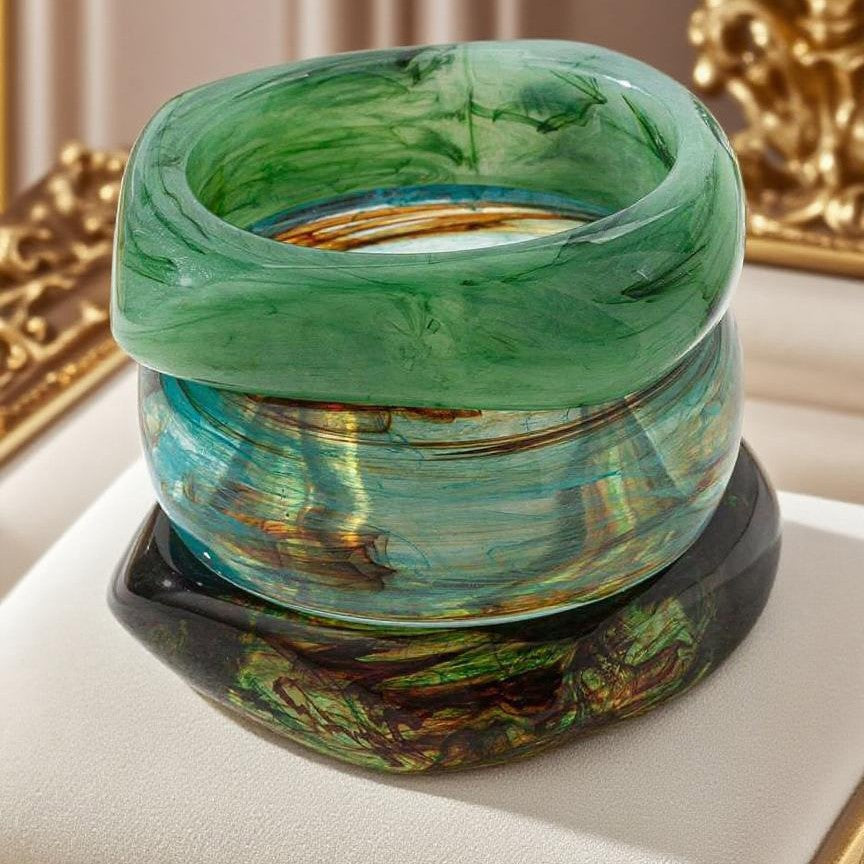 Macaron Ombre Acrylique Ocean-Thème Bracelet