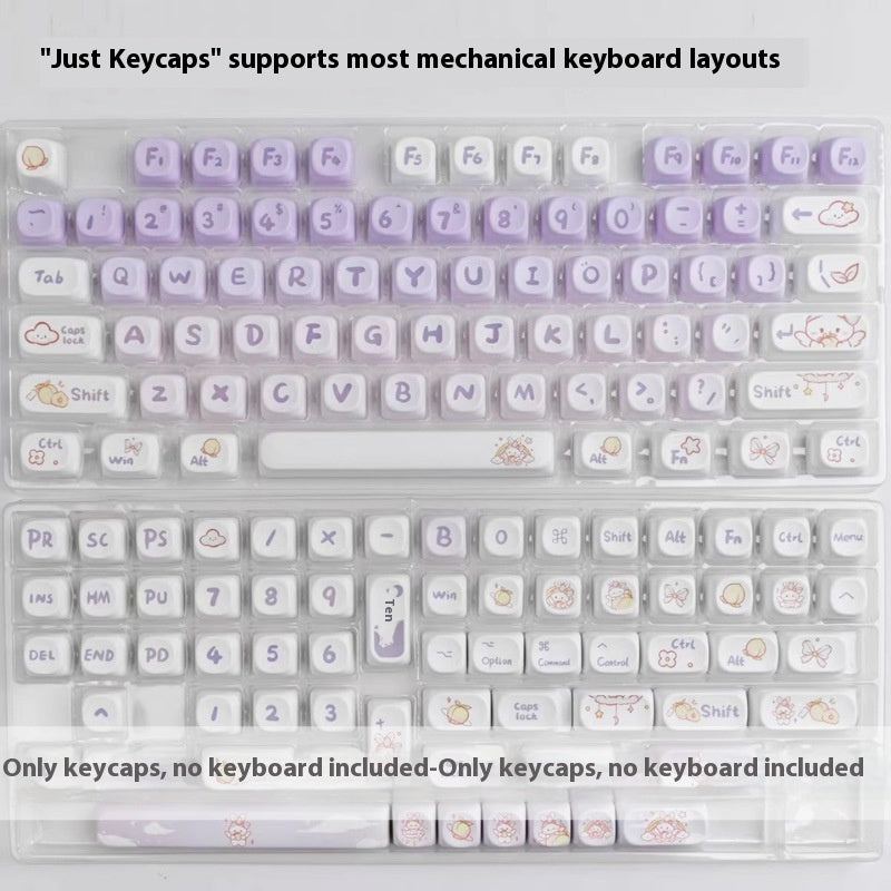 PBT Gradient Purple Lapin Key Cap Coeco Personnalisé Personnalité