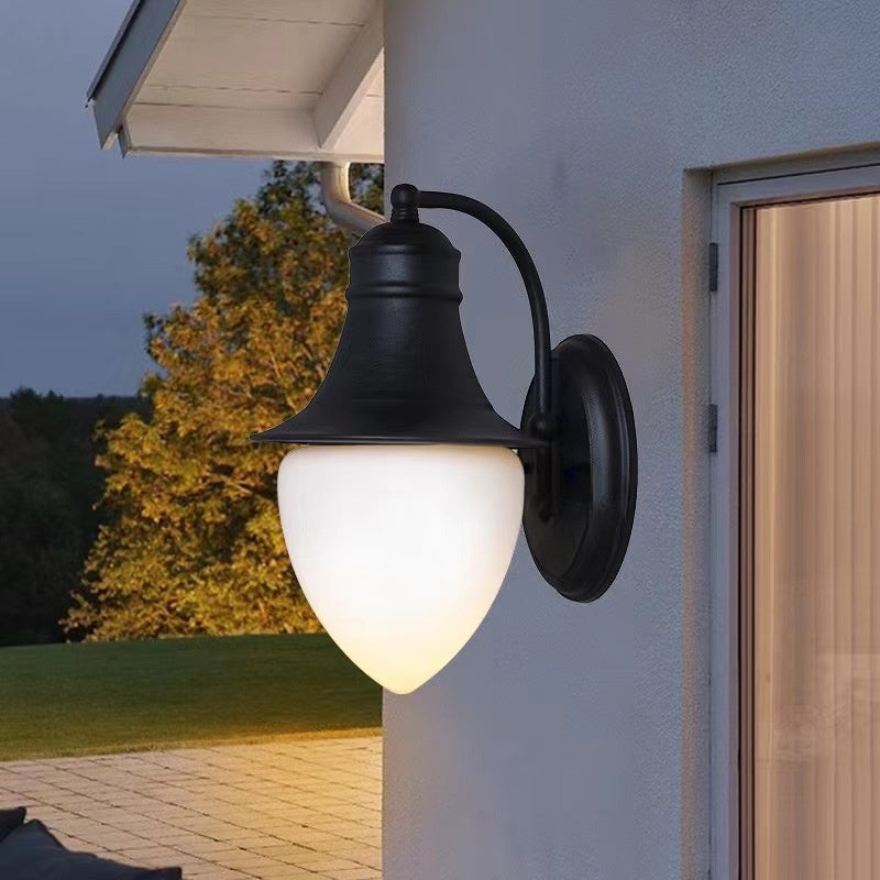 Lampe extérieure étanche de jardin léger en forme de cœur