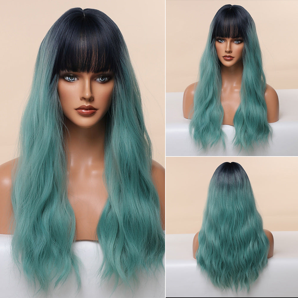 Anime Air Bangs Big Wave Perruque