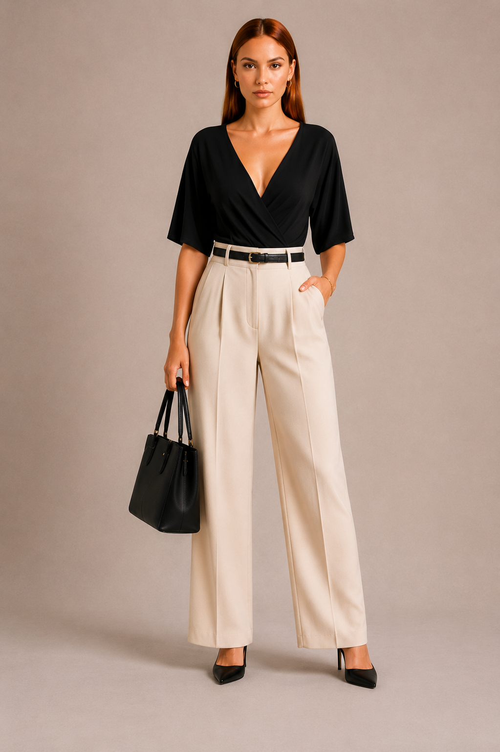 Femme Deep V Cou à col court Bodysuit Elegant Stretch Basic Top