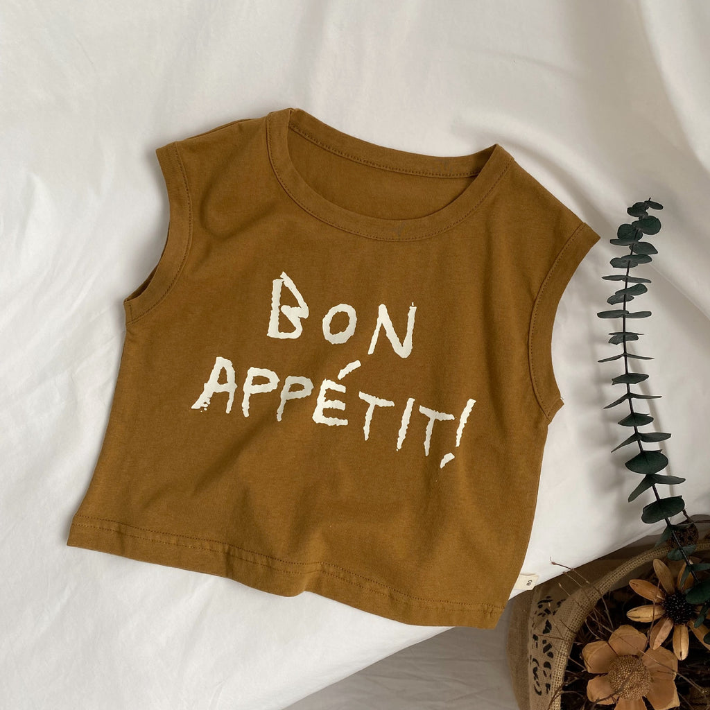 Lettre des enfants imprimé Veste sans manches pour les garçons et les filles
