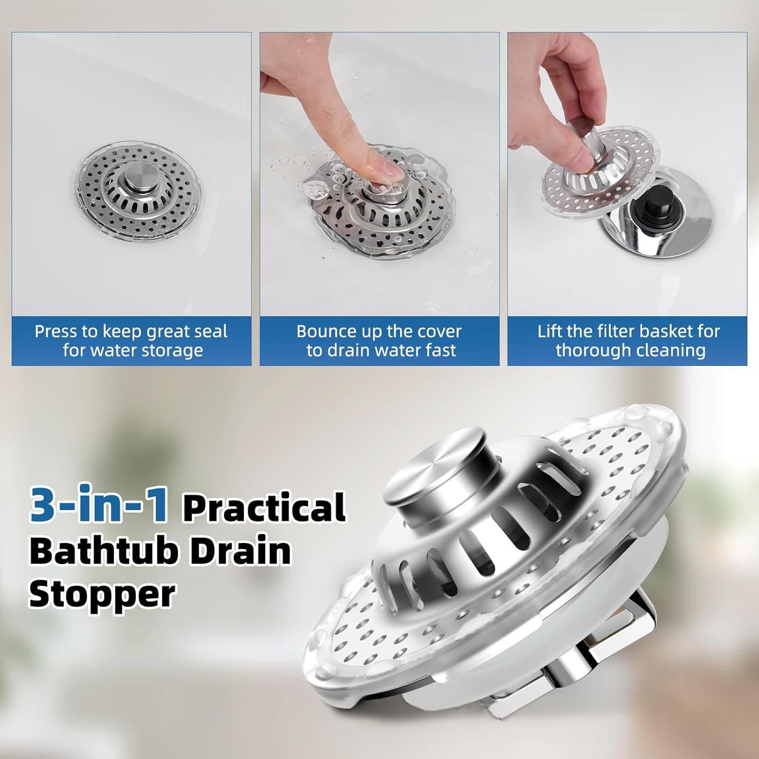 Bouchon d'égouttement push-type