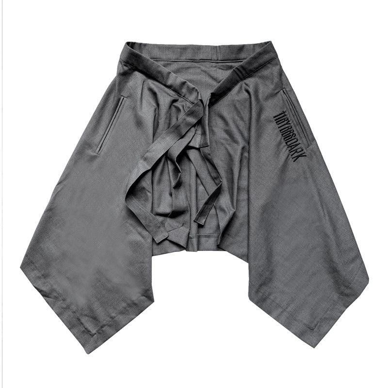 Jupe de taille irrégulière avec décoration de taille multicouche pour hommes et femmes