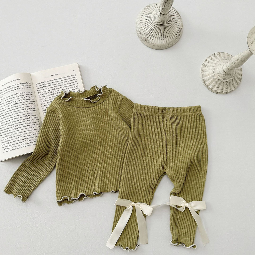 Sunken Stripe Bébé costume homme et les femmes copie secrète moitié collier pantalons de l'arc supérieur