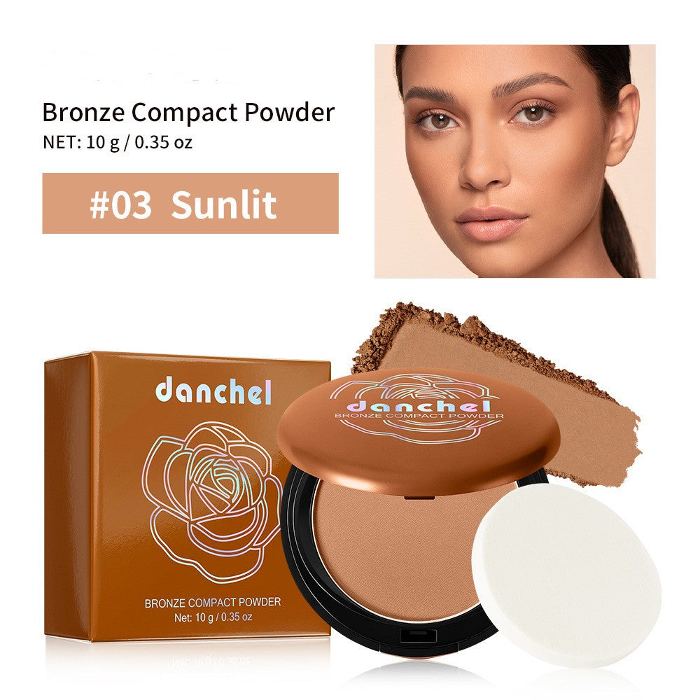Brown powdered wheat tone bronzer