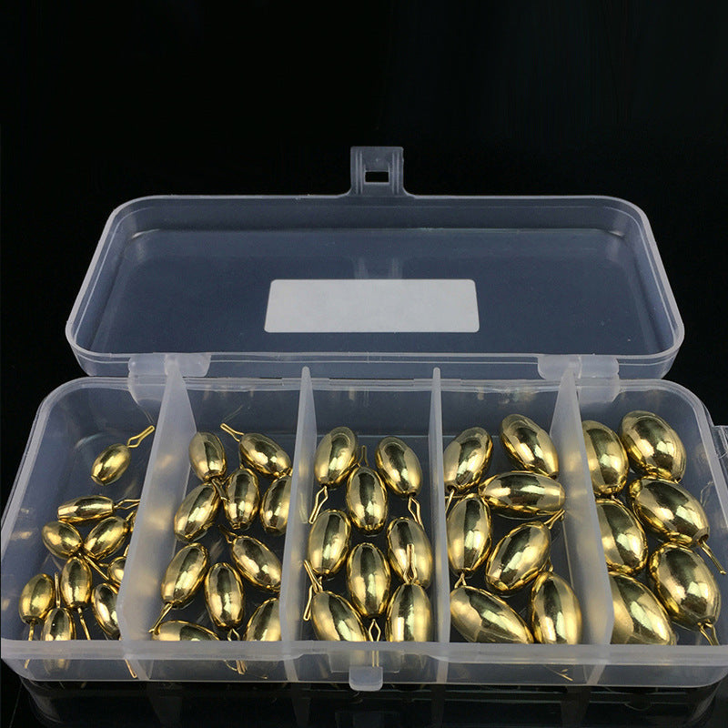 Pêche inversée Sinker de cuivre Ensemble Sinker de cuivre plomb Sinker