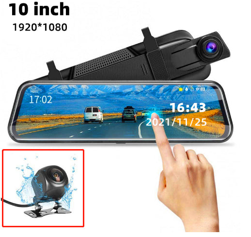Double enregistrement avant et arrière Vue arrière Miroir Dash Cam