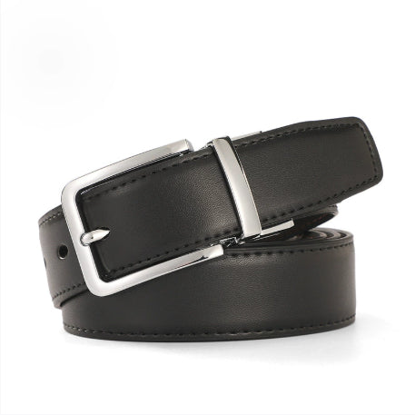 Ceinture de boucle d'épingle tournante pour homme