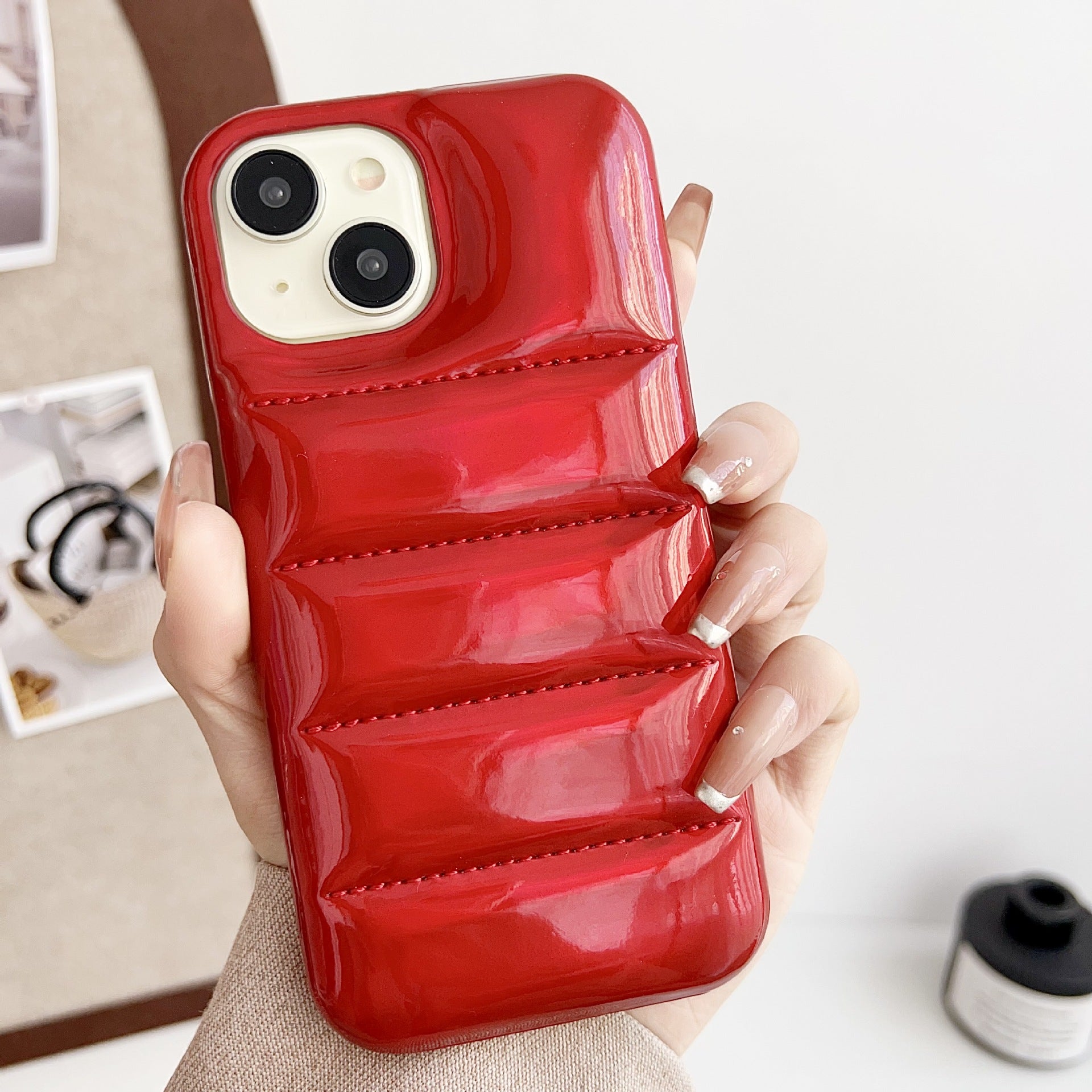 Applicable 17h Aurora Down Jacket Glossy High-End Téléphone Laser Case