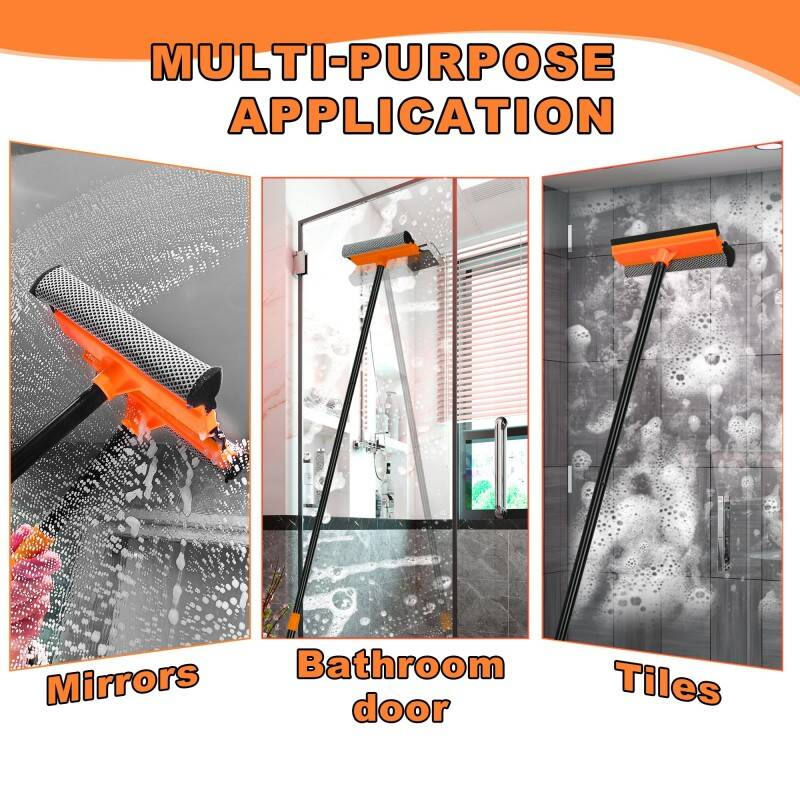 Nettoyeur de fenêtre télescopique 138,5cm Poignée courte extensible 33,5cm