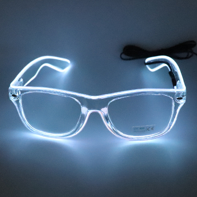 Party Transparent-frame Glowing Music Festival Bar Rave LED Fluorescent changement de couleur Gla