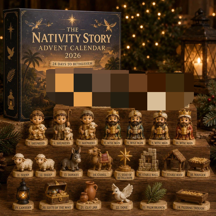 Série de caractères Calendrier de l'avent Boîte aveugle