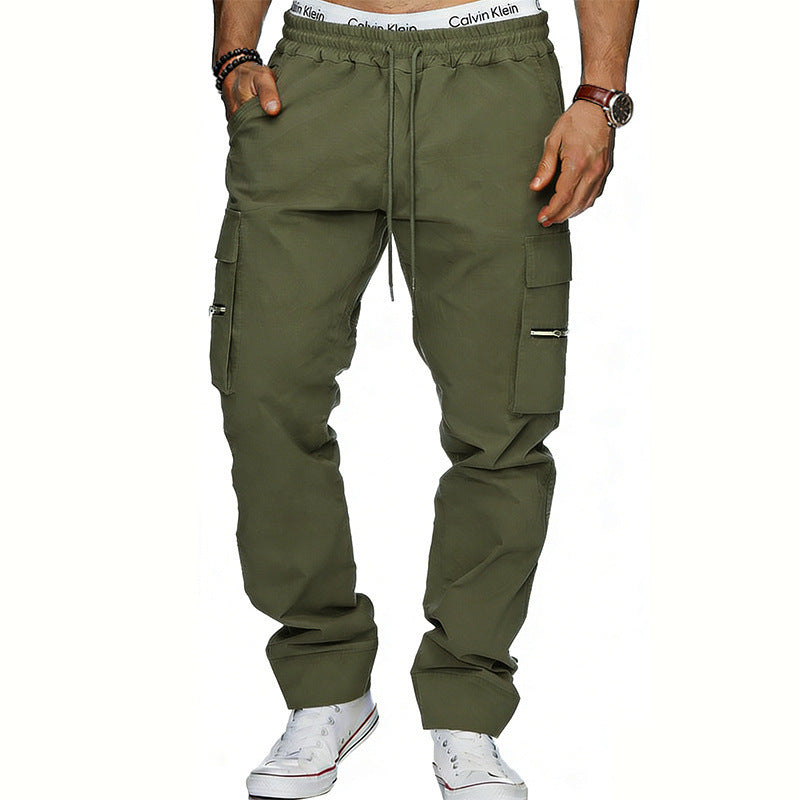 Pantalon de sport décontracté multi-poches pour hommes