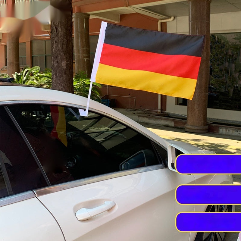 Drapeau de voiture allemand en polyester coupe-vent