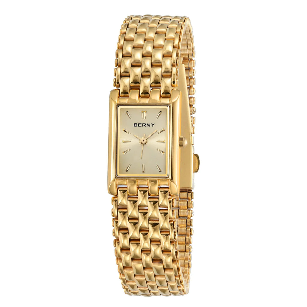 Montre Quartz en or ultra-mince Montres Rectangulaires Homme