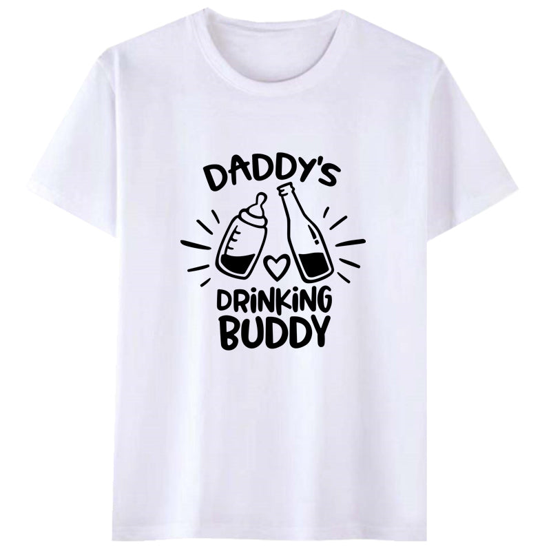 Mignon et drôle père et fils T-shirt Parent enfant Top manches courtes
