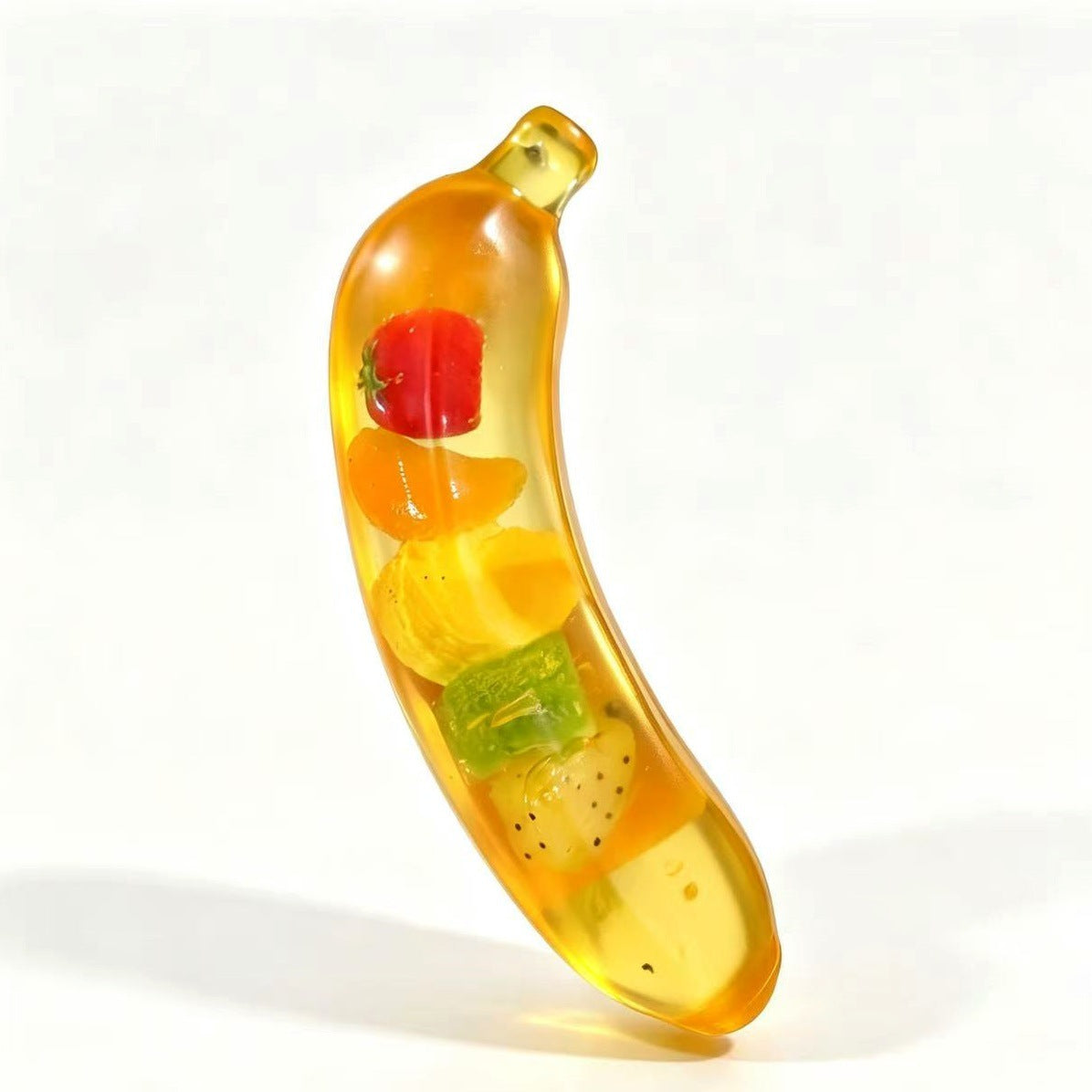 Jouet Banana, Jouets géants Banana Fidget,6.3 Pouce douce Jumbo Banana Squeeze jouet sensoriel, sucre