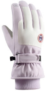 Gants de ski à écran tactile thermique doublés de polaire d'hiver