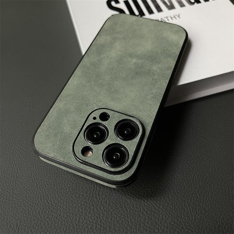 Leather phone case, drop proof