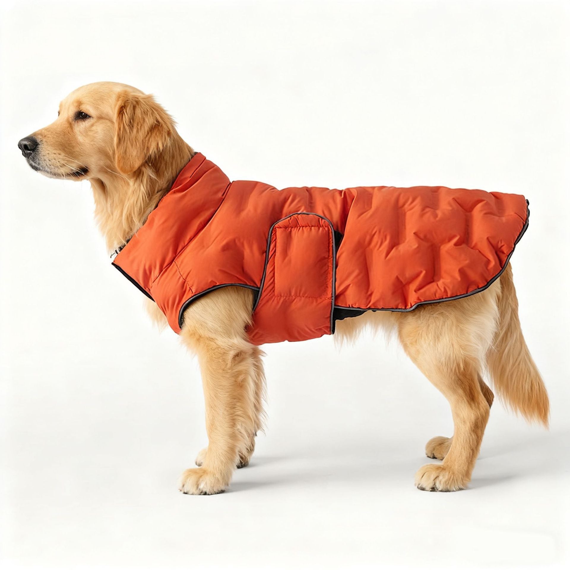 Veste Velcro résistant à l'eau et au vent pour chiens moyens à grands