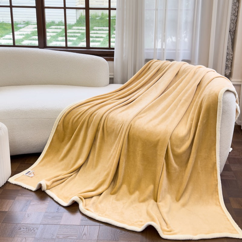 Épaisseur Coral Fleece BlankGift Blank Solid Color Vegan-friendly