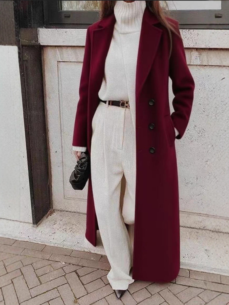 Automne Hiver Européen et américain Cross Border Mode femme Amazon Casual Long Solid