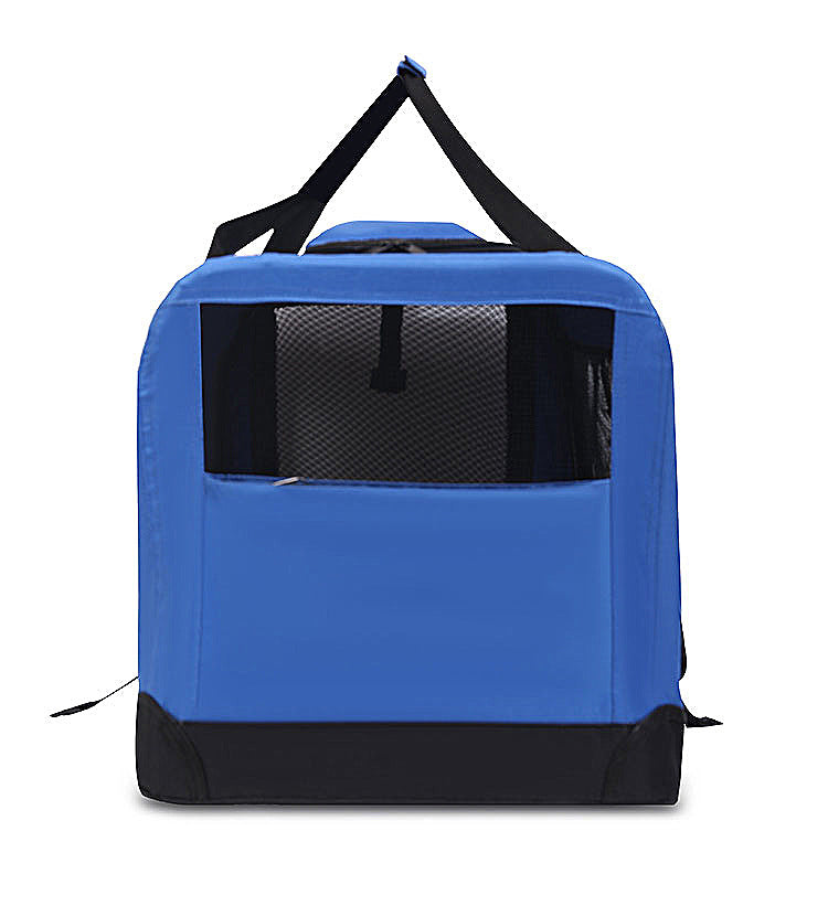 3-Porte pliant soft Dog Crate avec sac de transport et lit polaire