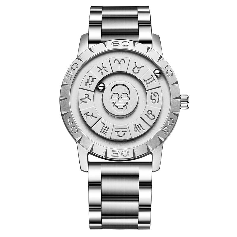 Montre de suspension magnétique pour hommes Montre de quartz créative