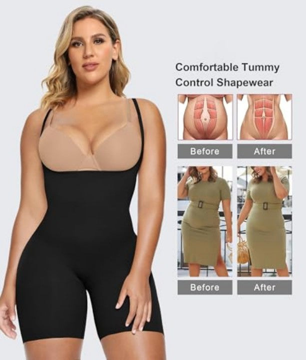 Open Bust Shapewear Tummy Control bodys for Women Seamless Compression High Waisted Bo