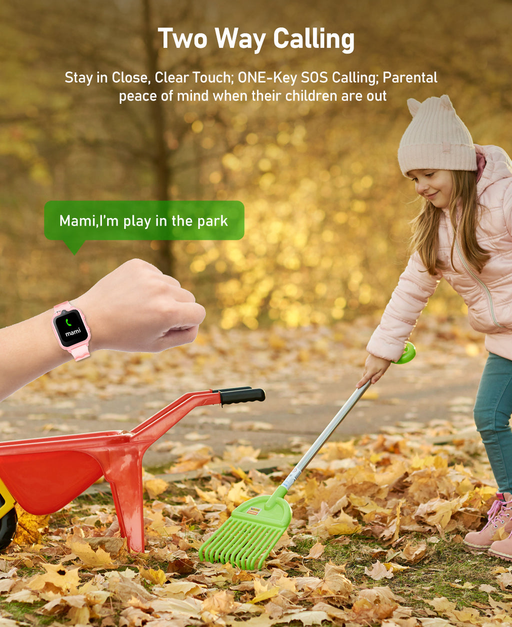 Téléphone pour enfants Smart Watch Video Positionnement GPS Photographie Imperméable Comptement étape