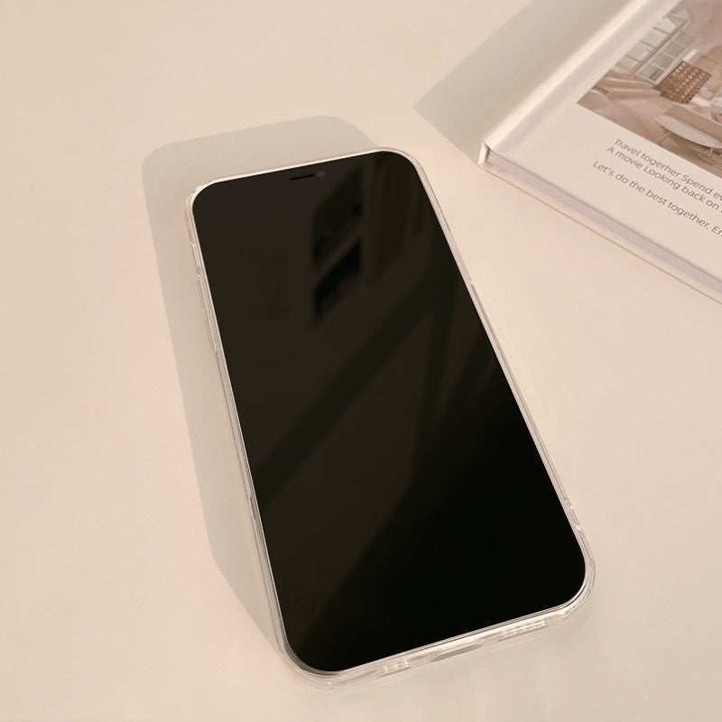 Petit étui de téléphone souple transparent Floral