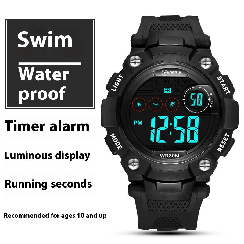 Waterproof Anti-fall Multifonctionnel Sports Student Electronic Watch
