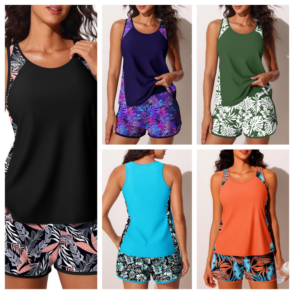 Robe de bain casual avec slip de boxeur pour femmes