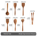 Ensemble de spatules en bois de teck
