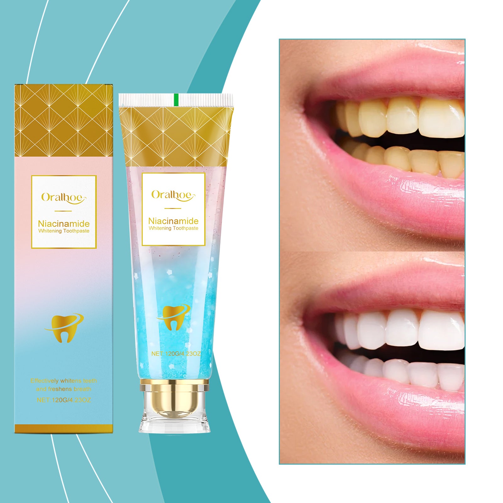 Niacinamide Dentifrice blanchissant 120g-box
