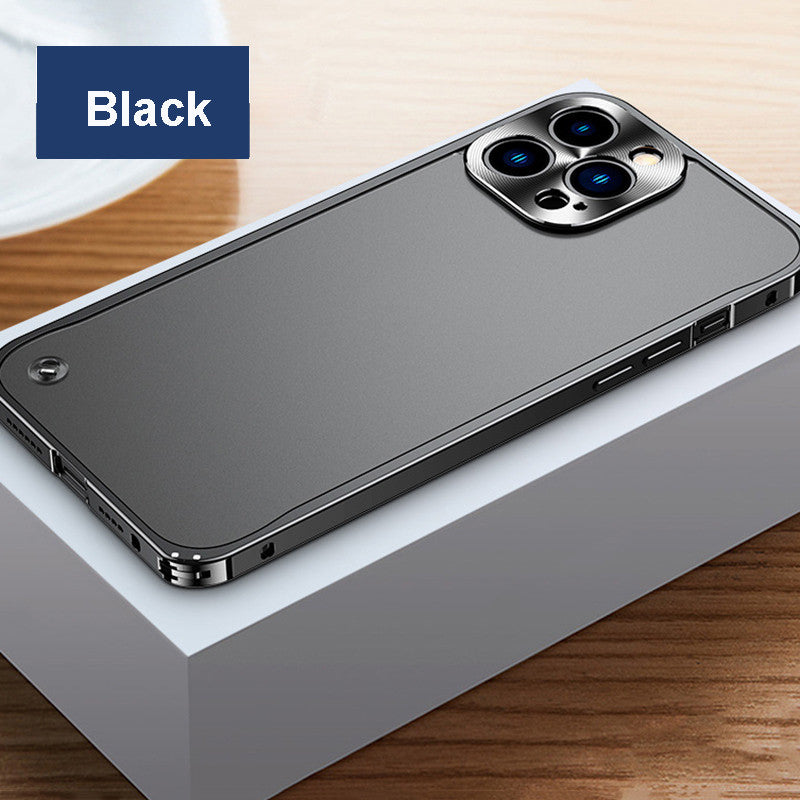 Boîtier de téléphone translucide avec cadre en aluminium