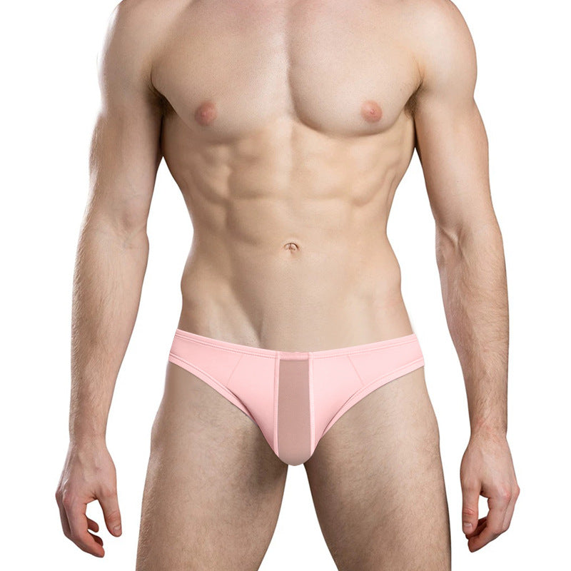 Modal Sexy hommes slips faible taille confortable et respirant haut élastique