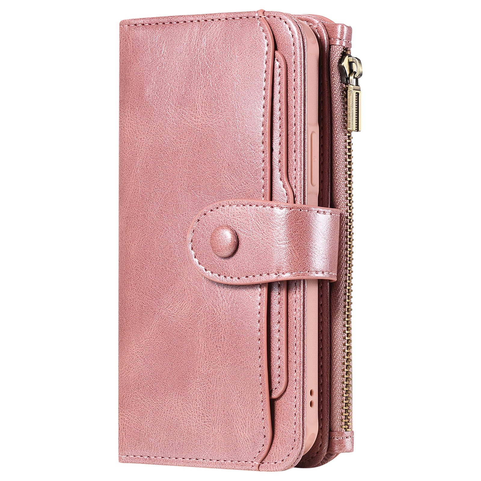 Applicable à 16 Mobile Phone Leather Case Retro Multi-fonction Card Wallet Split magnétique