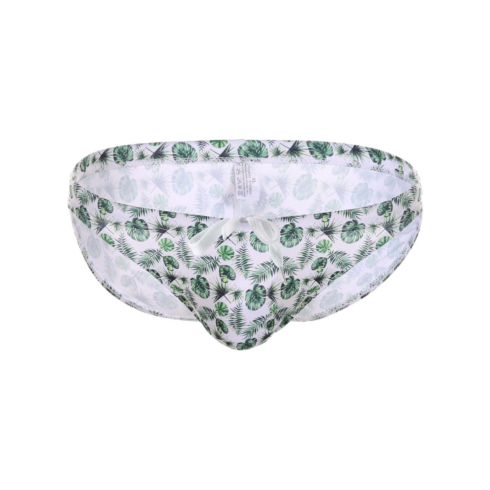 Impression sexy Natation Trunks Plant Coconut Maple Leaf Trendy Beach Pantalon de printemps multicolore