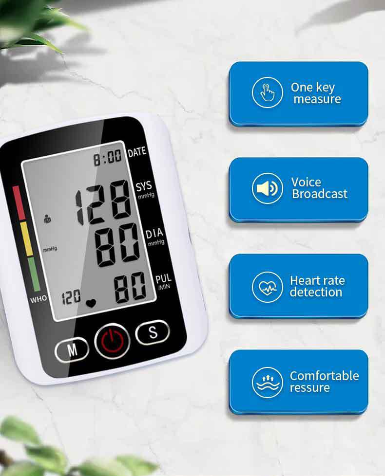 ARM Sphygmomanomètre électronique de mesure ménagère automatique