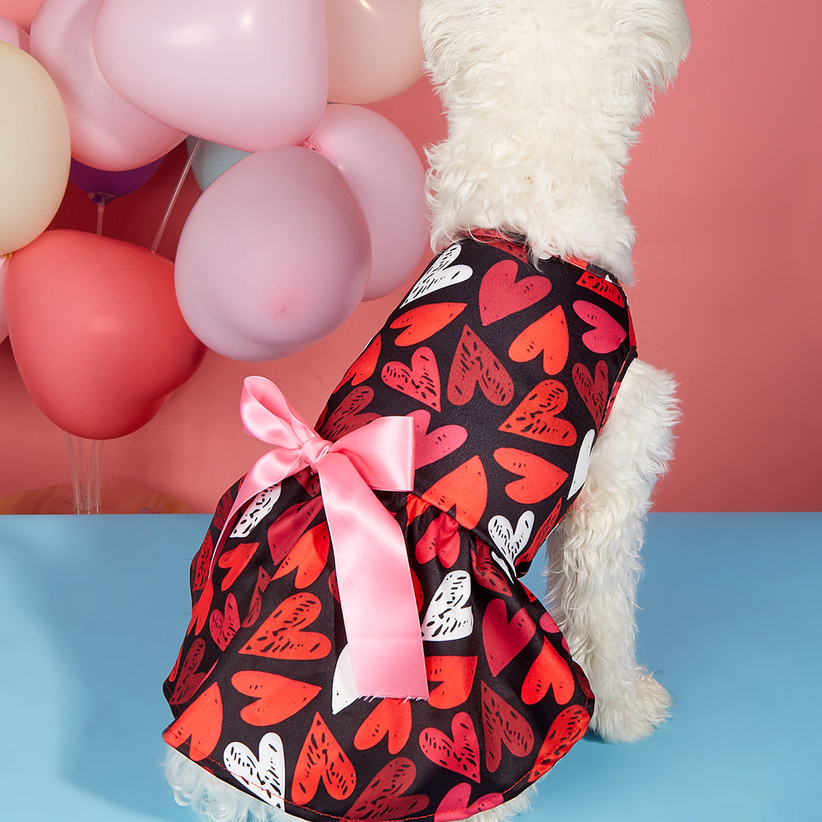 Animaux de compagnie Chat Saint-Valentin amour robe imprimée