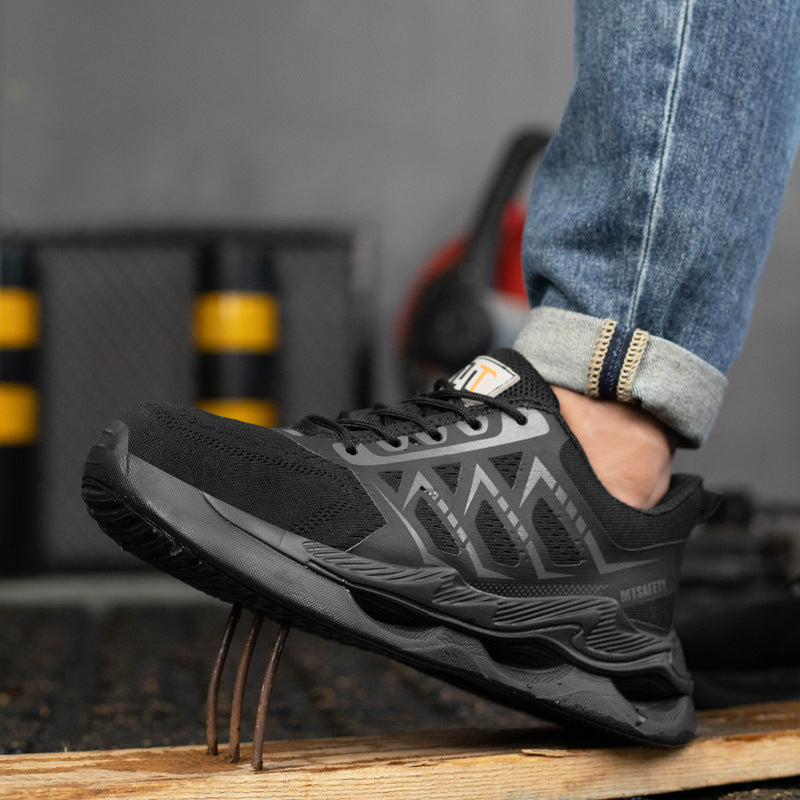 Chaussures de protection du travail en acier respirant léger pour quatre saisons