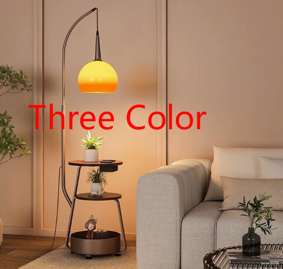 Lampadaire moderne et table de chevet avec une lumière de style Yuzu